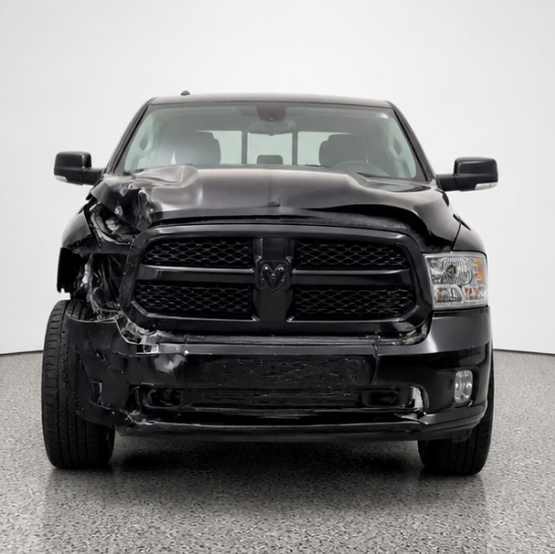 2012 Ram 1500 Sport (salvage) — front three-quarter view
