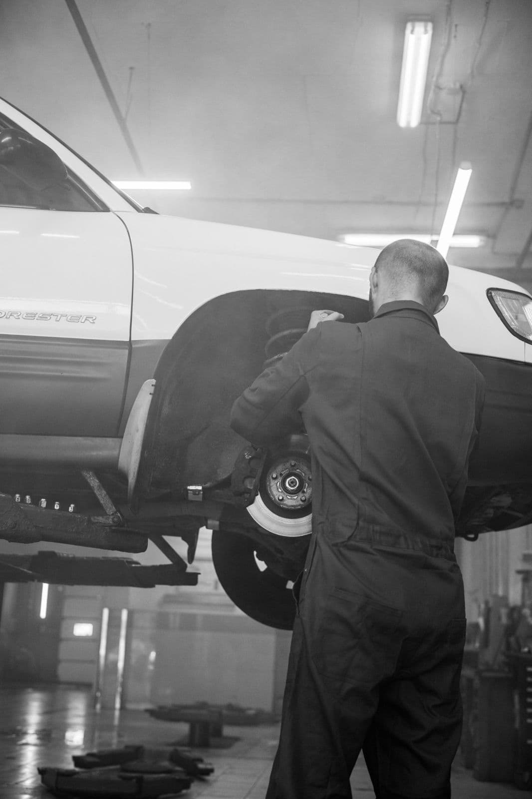Service bay at the Northline shop